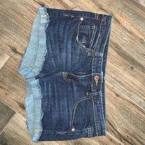 Dark wash blue Jean shorts